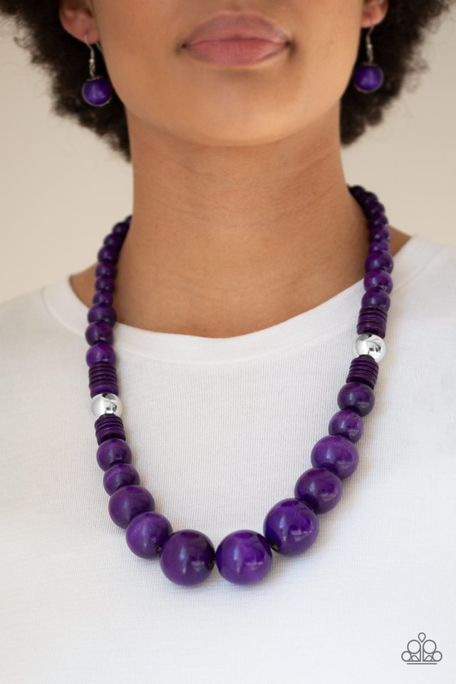 Paparazzi ♥ Panama Panorama - Purple ♥ Necklace