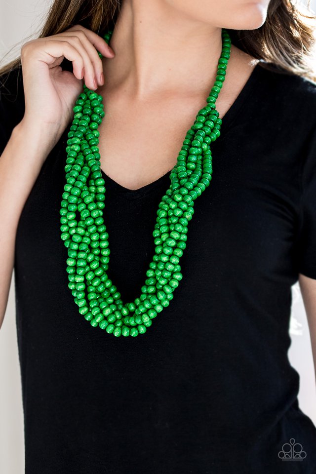 Paparazzi ♥ Tahiti Tropic - Green ♥ Necklace