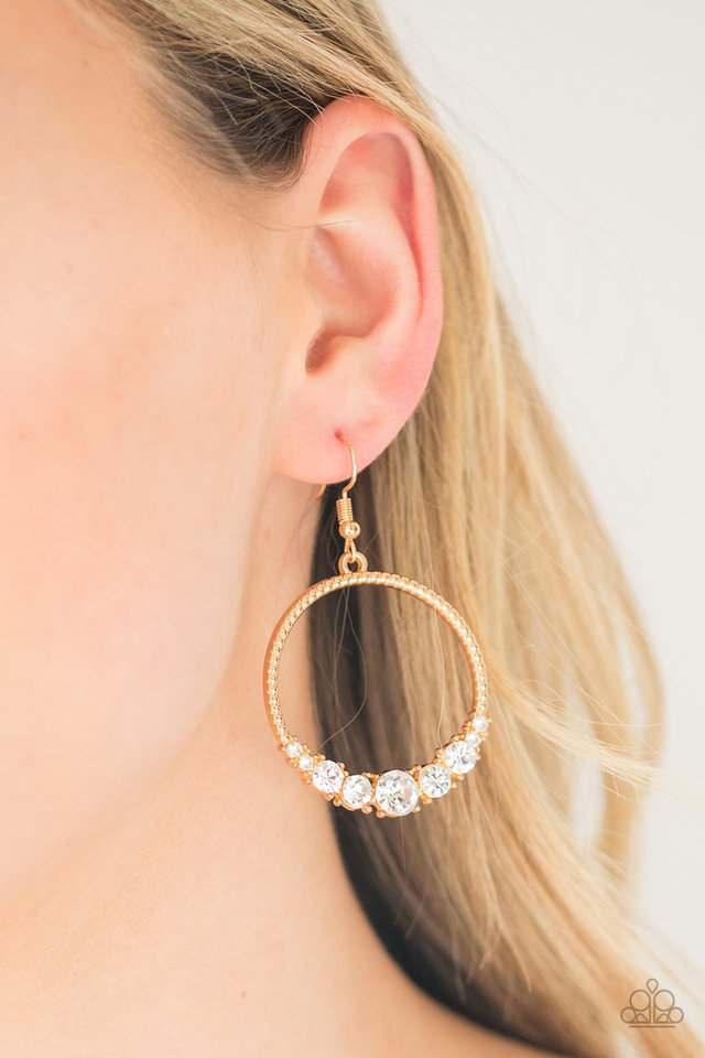 Paparazzi ♥ Self-Made Millionaire - Gold ♥ Earrings