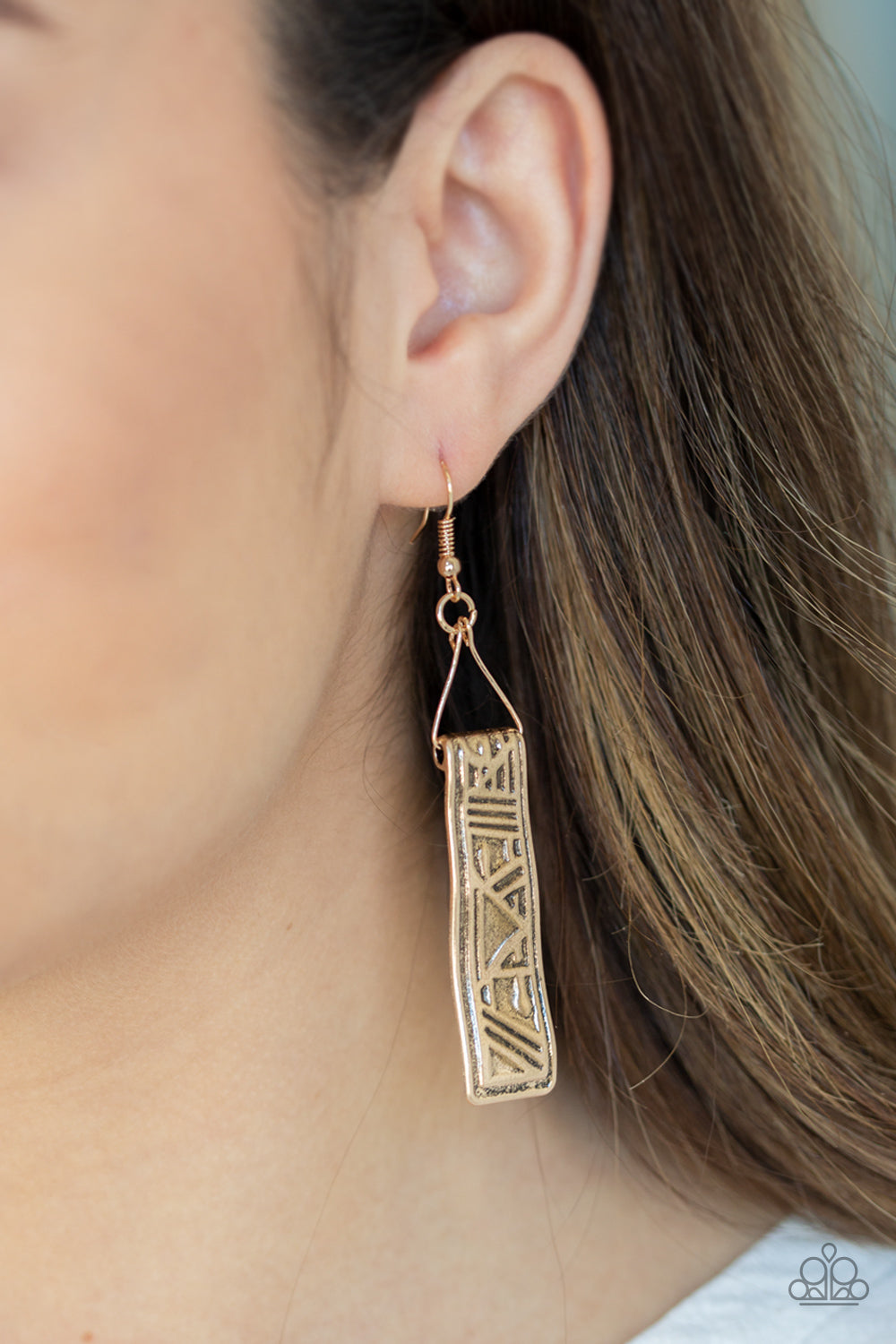 Paparazzi ♥ Ancient Artifacts - Gold ♥  Earrings