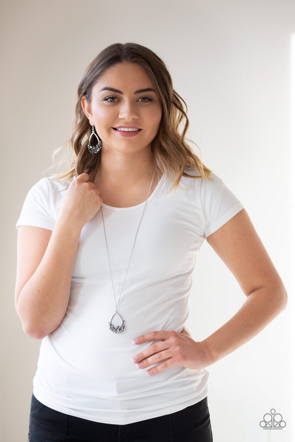 Paparazzi ♥ Crash Landing - Silver ♥  Earrings