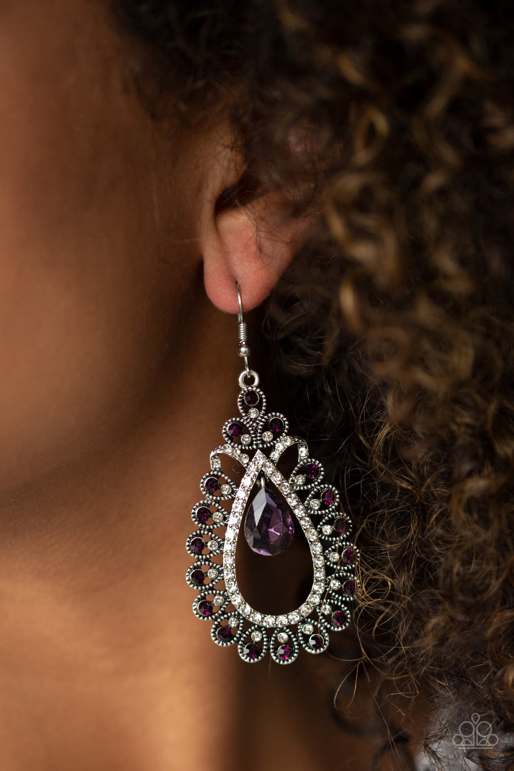 Paparazzi ♥ All About Business - Purple ♥  Earrings