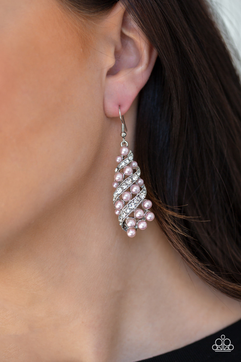 Paparazzi ♥ Ballroom Waltz - Pink ♥  Earrings