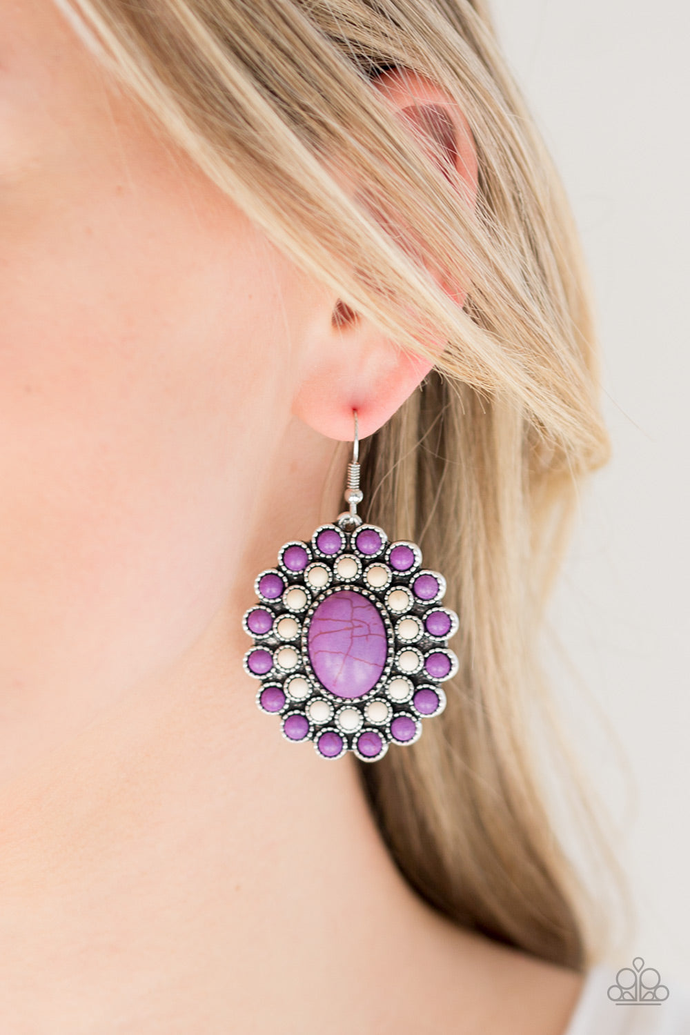 Paparazzi ♥ Stone Solstice - Purple ♥  Earrings