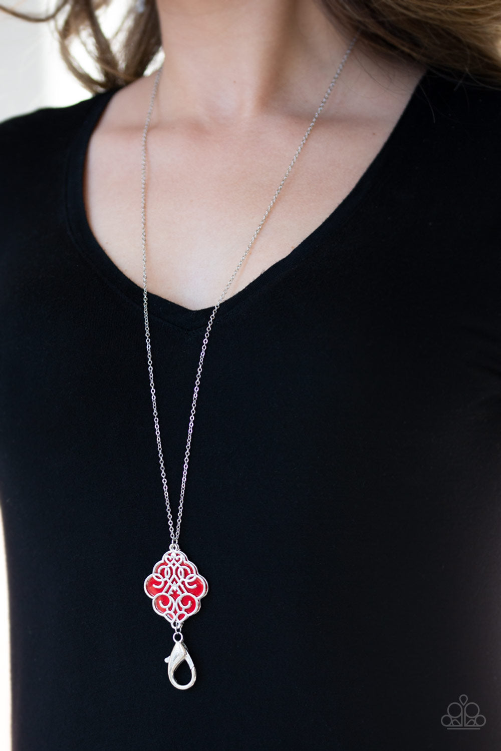 Paparazzi ♥ Malibu Mandala - Red ♥  Lanyard