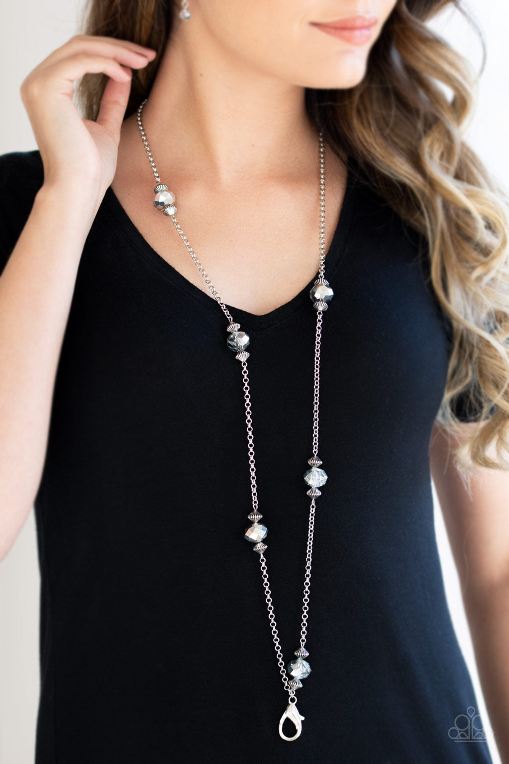 Paparazzi ♥ Season of Sparkle - Silver ♥  Lanyard