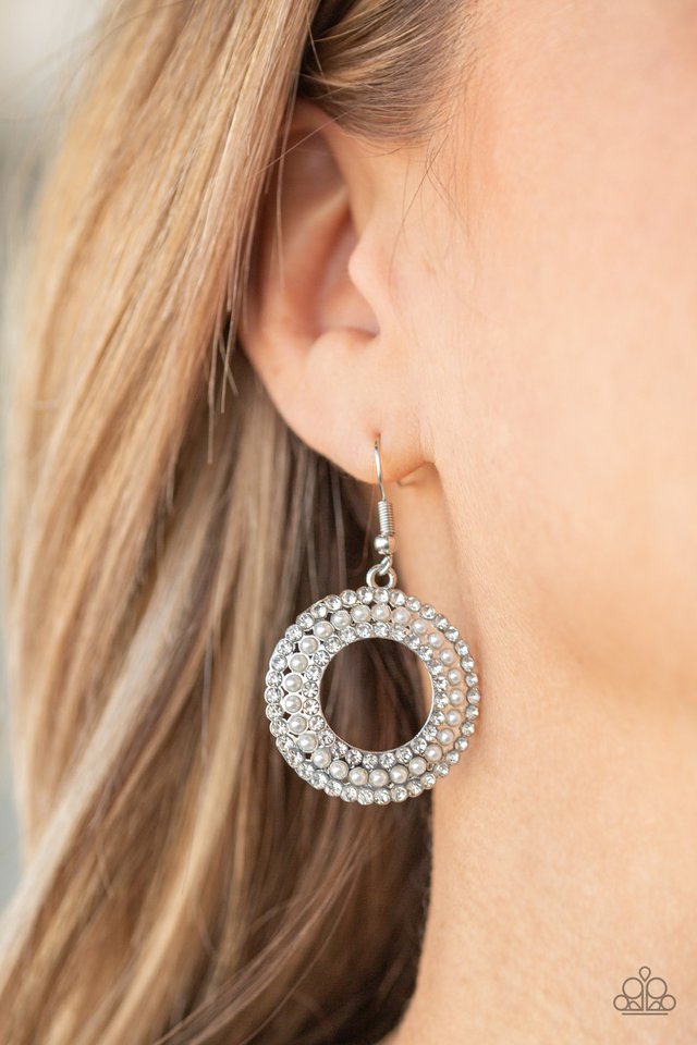 Paparazzi ♥ Sparkle Splurge - White ♥ Earrings