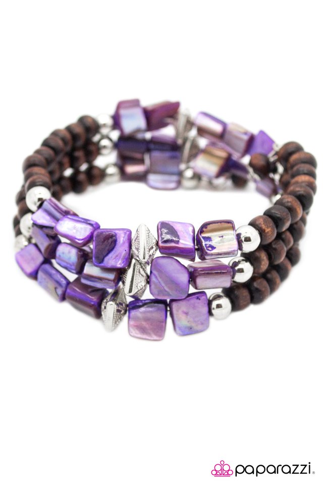 Paparazzi ♥ Downward Spiral - Purple ♥ Bracelet