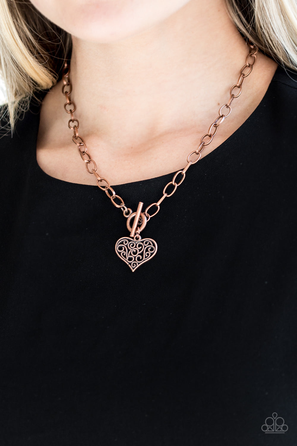 Paparazzi ♥ Heart-Touching Harmony - Copper ♥  Necklace