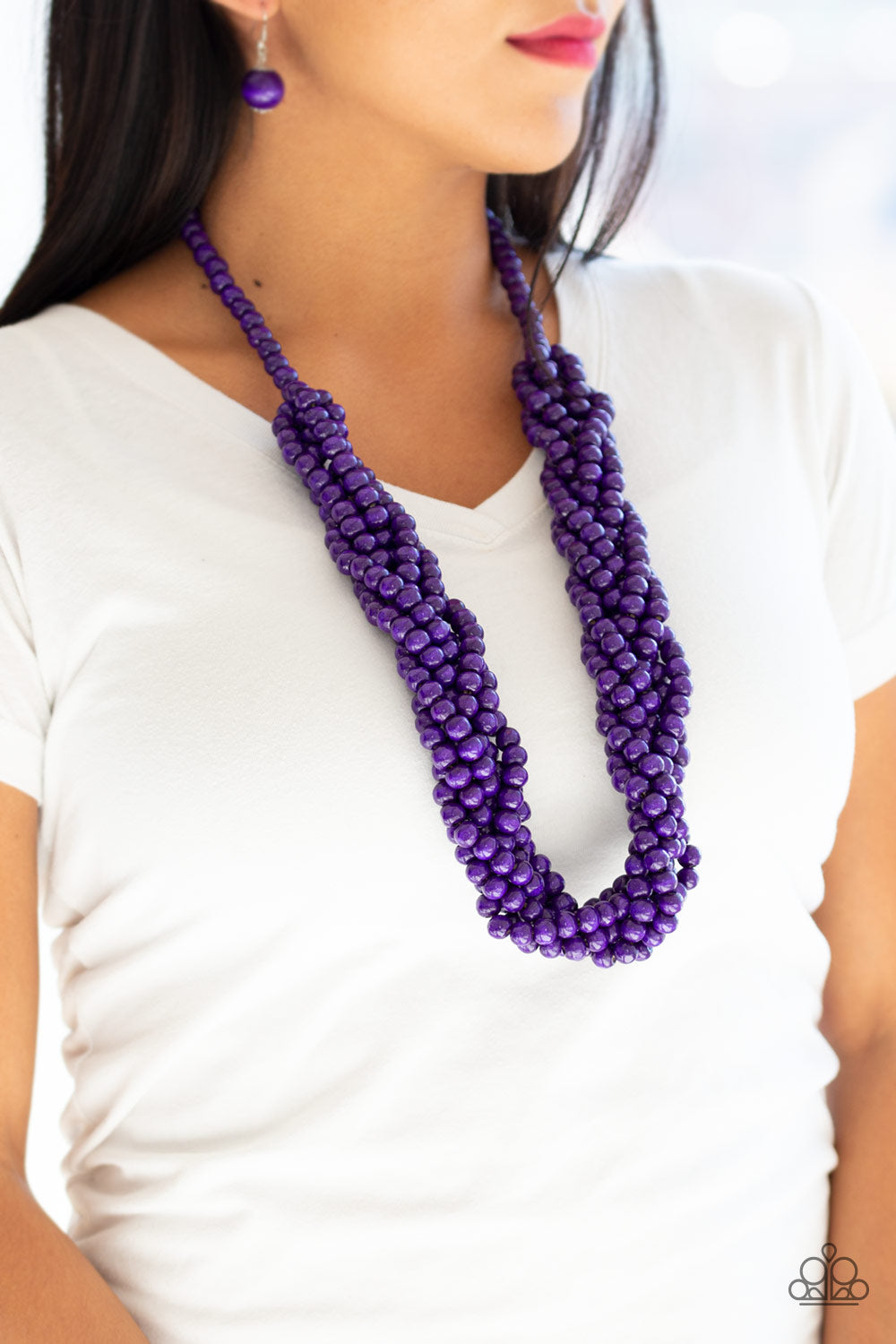 Paparazzi ♥ Tahiti Tropic - Purple ♥  Necklace