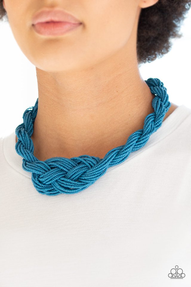 Paparazzi ♥ A Standing Ovation 3 - Blue ♥ Necklace