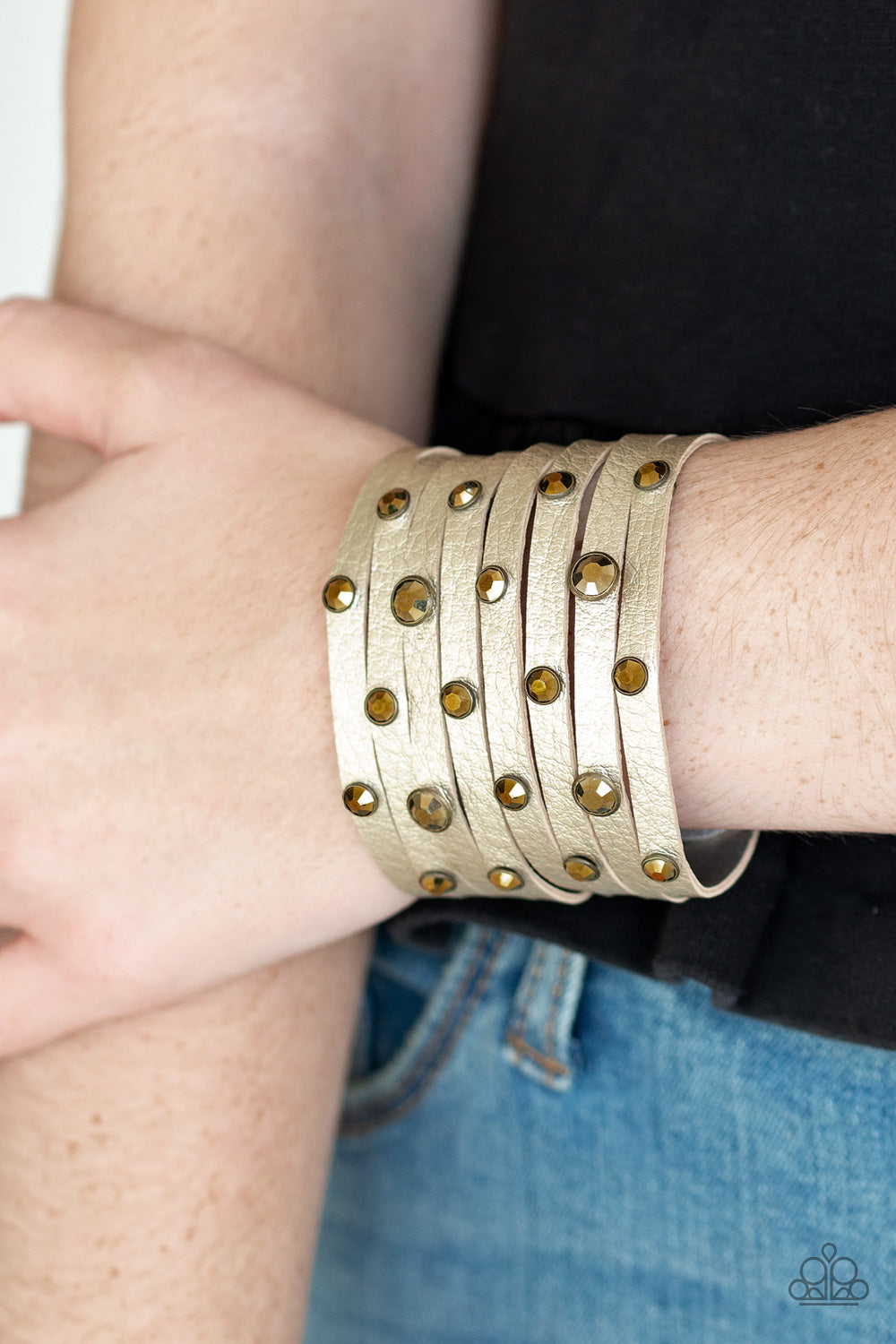 Paparazzi ♥ Go-Getter Glamorous - Brass ♥  Bracelet