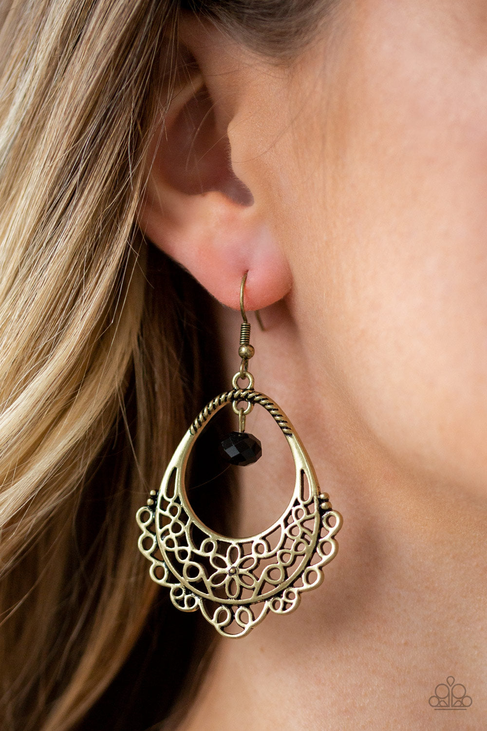 Paparazzi ♥ Garden Society - Brass ♥  Earrings