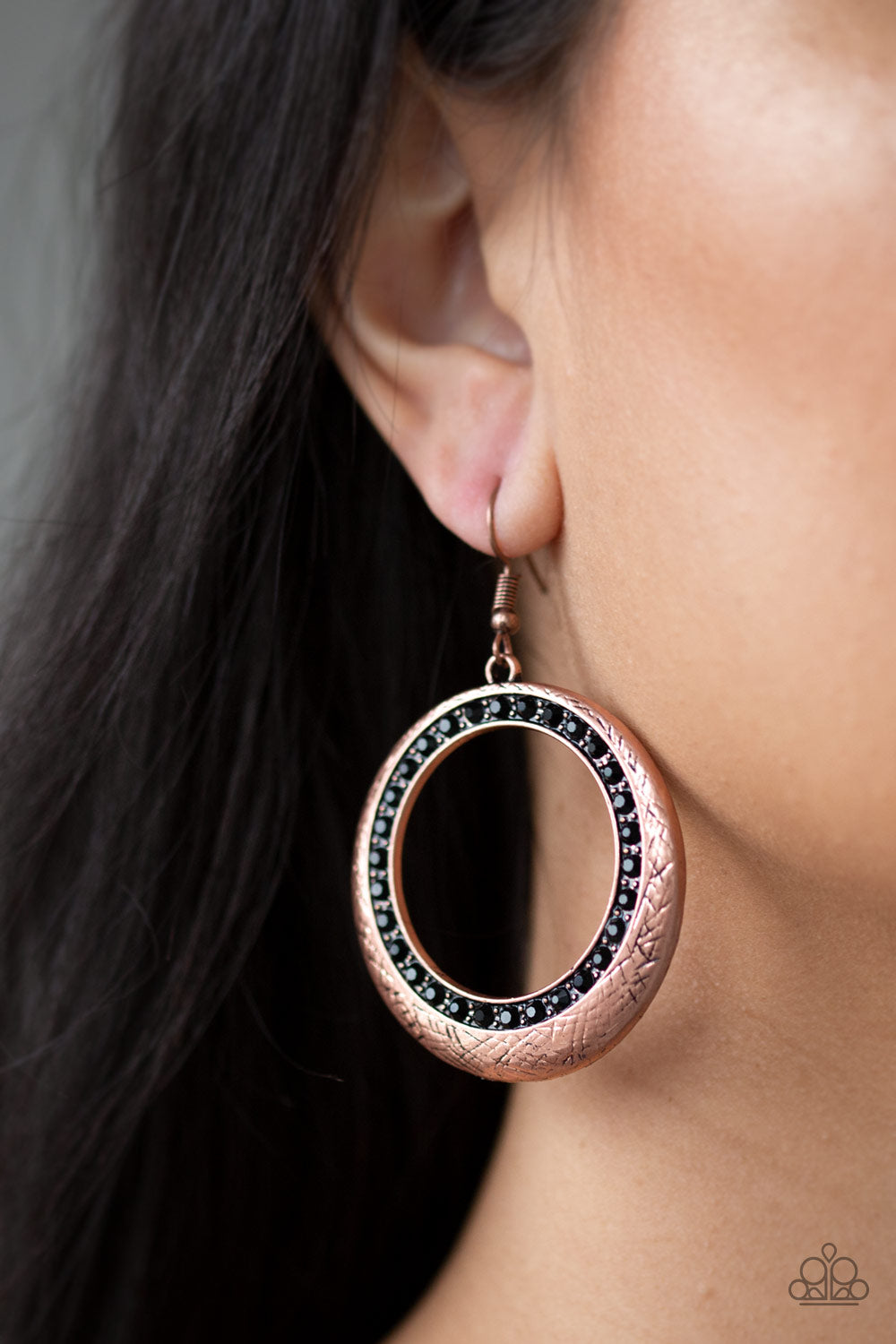 Paparazzi ♥ Go-Go Glow - Copper ♥  Earrings