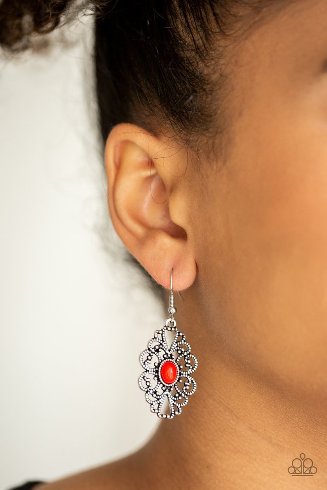 Paparazzi ♥ Over The POP - Red ♥ Earrings