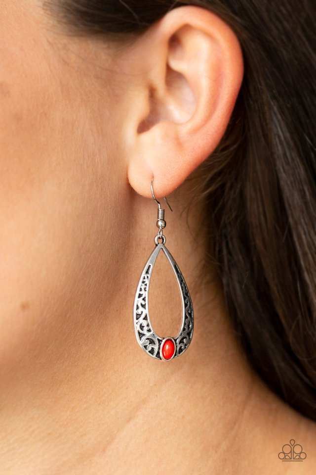 Paparazzi ♥ Colorfully Charismatic - Red ♥ Earrings