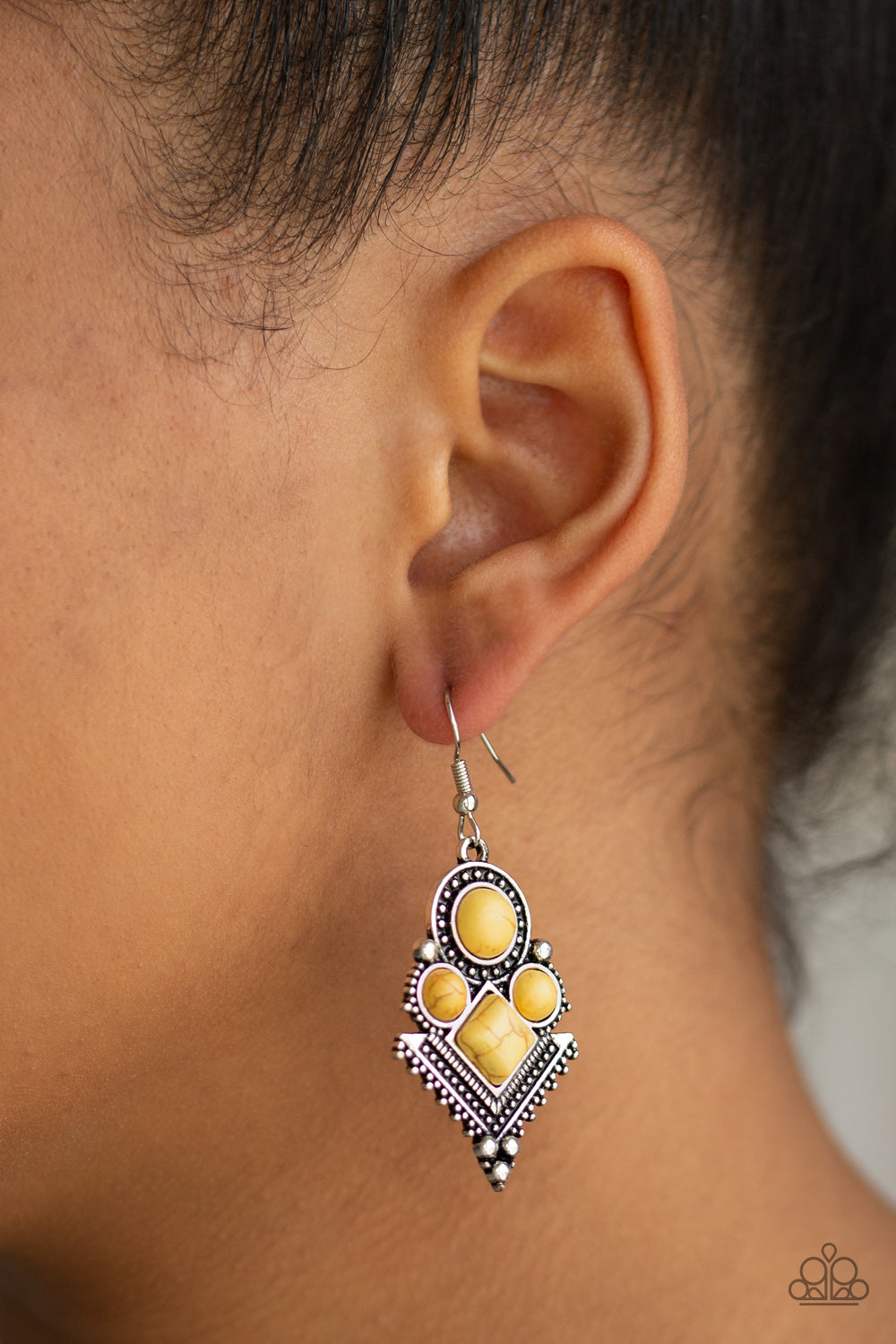 Paparazzi ♥ So Sonoran - Yellow ♥  Earrings