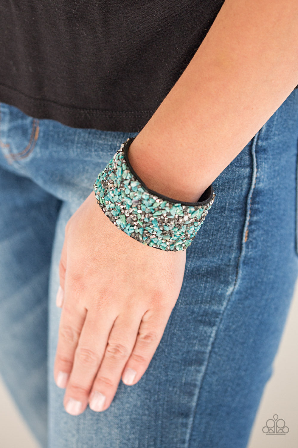 Paparazzi ♥ Crush Rush - Green ♥  Bracelet