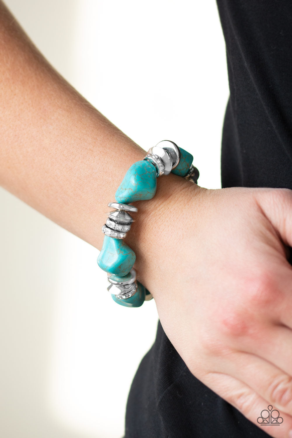 Paparazzi ♥ Stone Age Stunner - Blue ♥  Bracelet