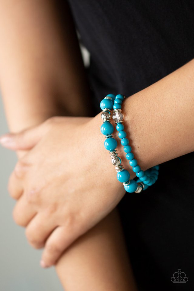Paparazzi ♥ Colorful Collisions - Blue ♥ Bracelet