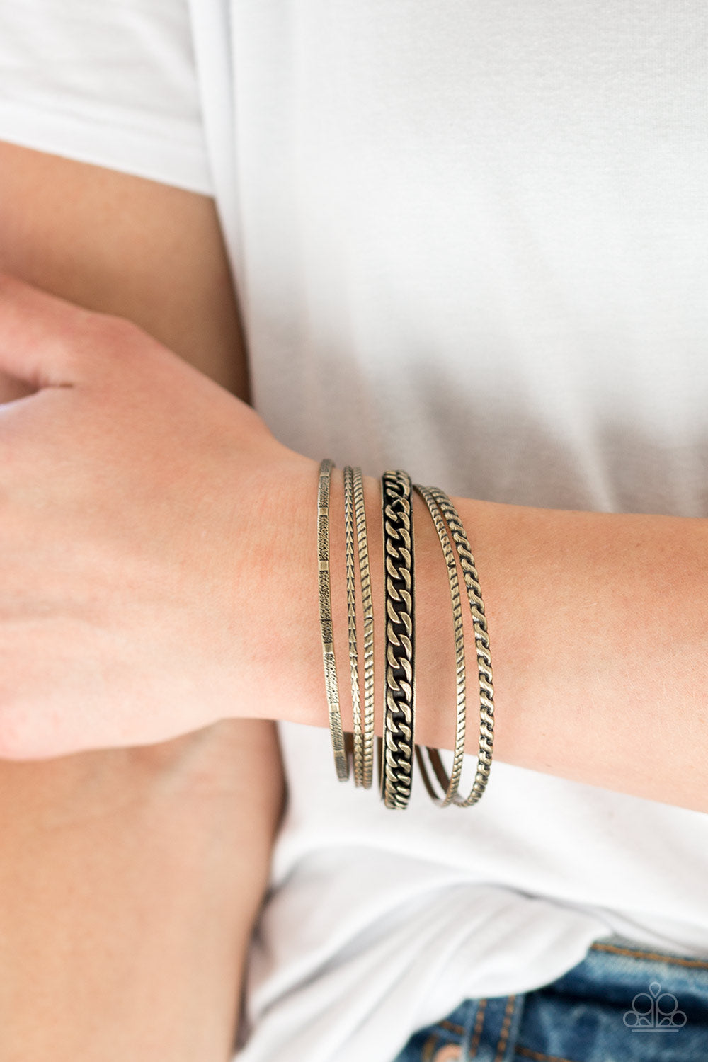 Paparazzi ♥ Mayan Mix - Brass ♥  Bracelet