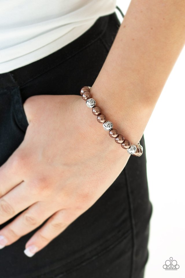Paparazzi ♥ Poised For Perfection - Brown ♥ Bracelet