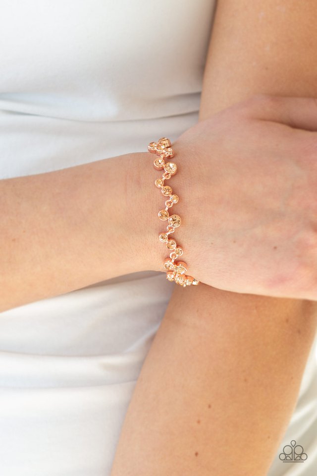 Paparazzi ♥ Starlit Stunner - Copper ♥ Bracelet