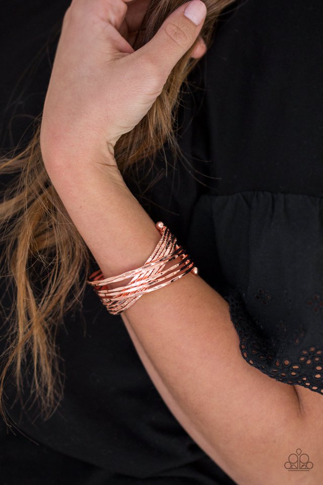 Paparazzi ♥ See A Pattern? - Copper ♥ Bracelet