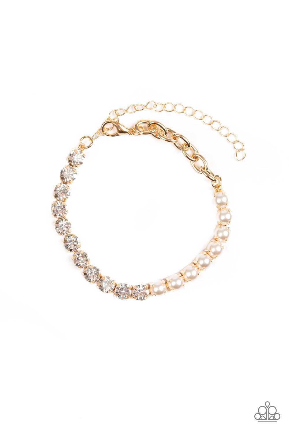 Paparazzi ♥ Out Like A SOCIALITE - Gold ♥  Bracelet