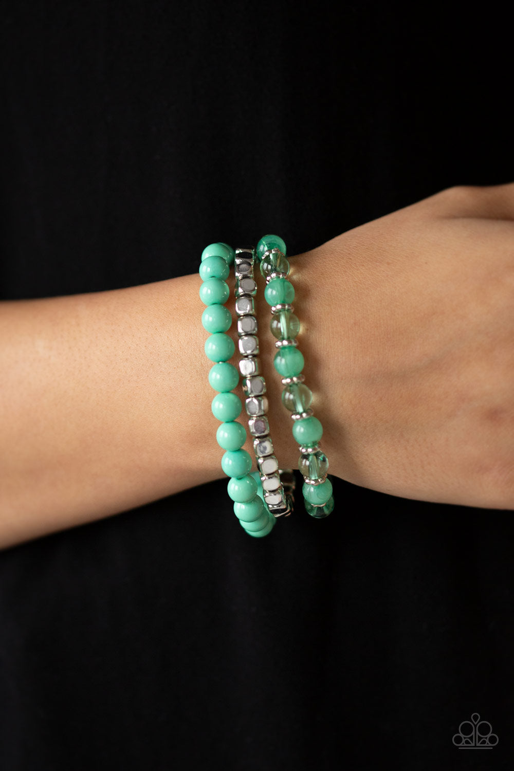 Paparazzi ♥ Globetrotter Glam - Green ♥  Bracelet