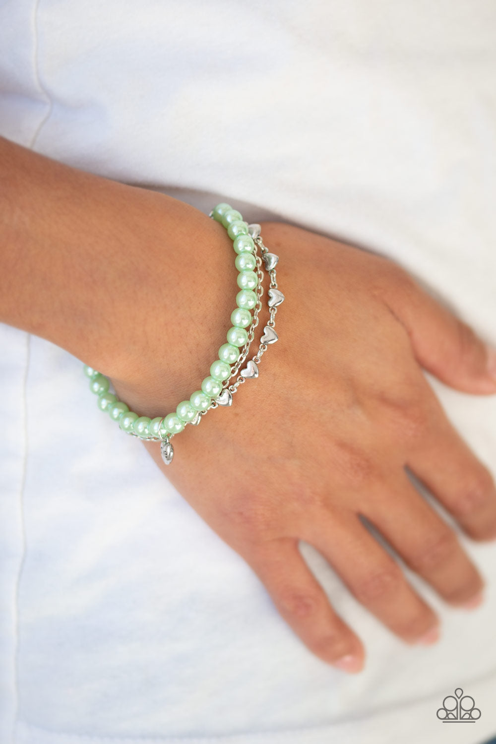 Paparazzi ♥ Love Like You Mean It - Green ♥  Bracelet