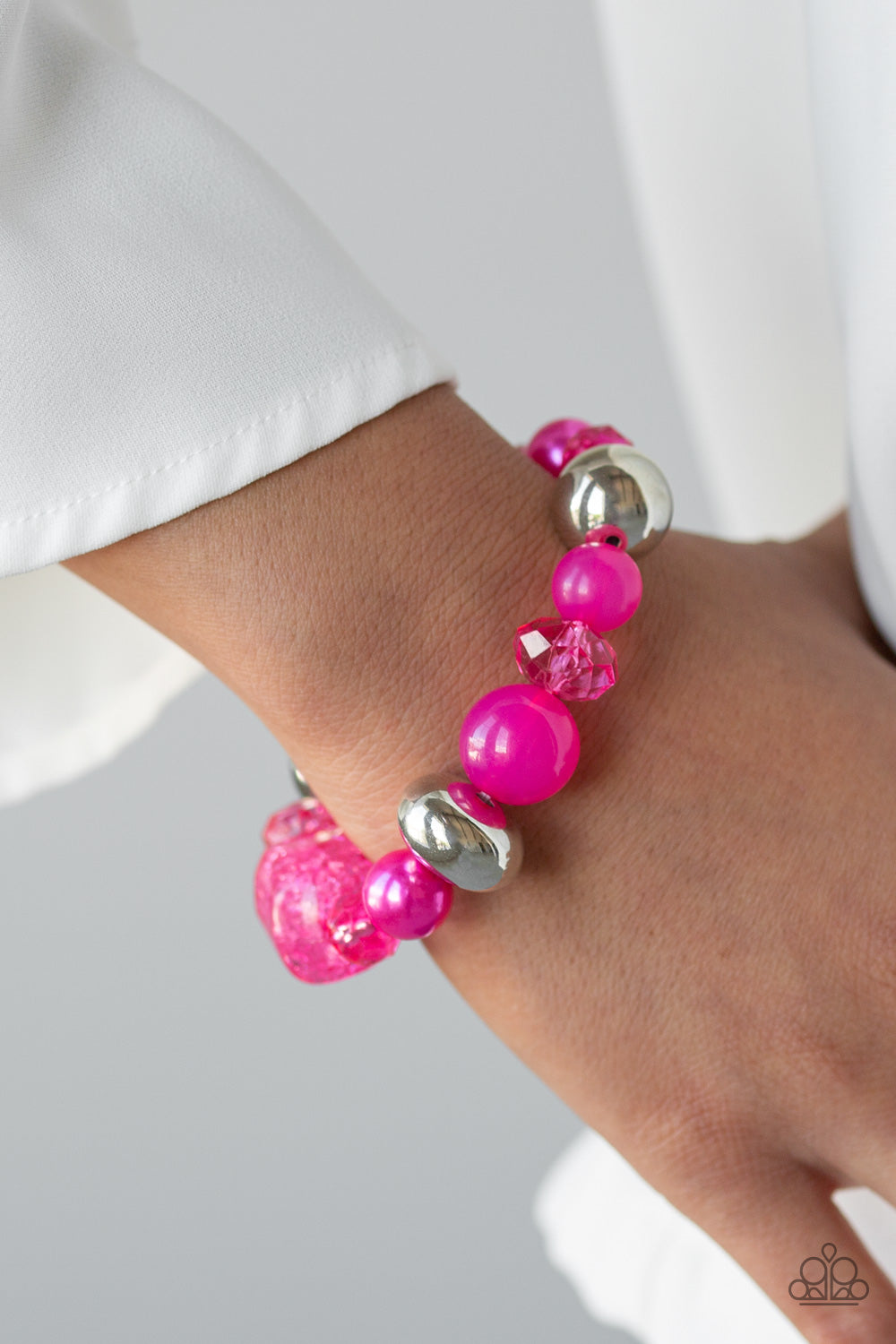 Paparazzi ♥ Ice Ice-Breaker - Pink ♥  Bracelet