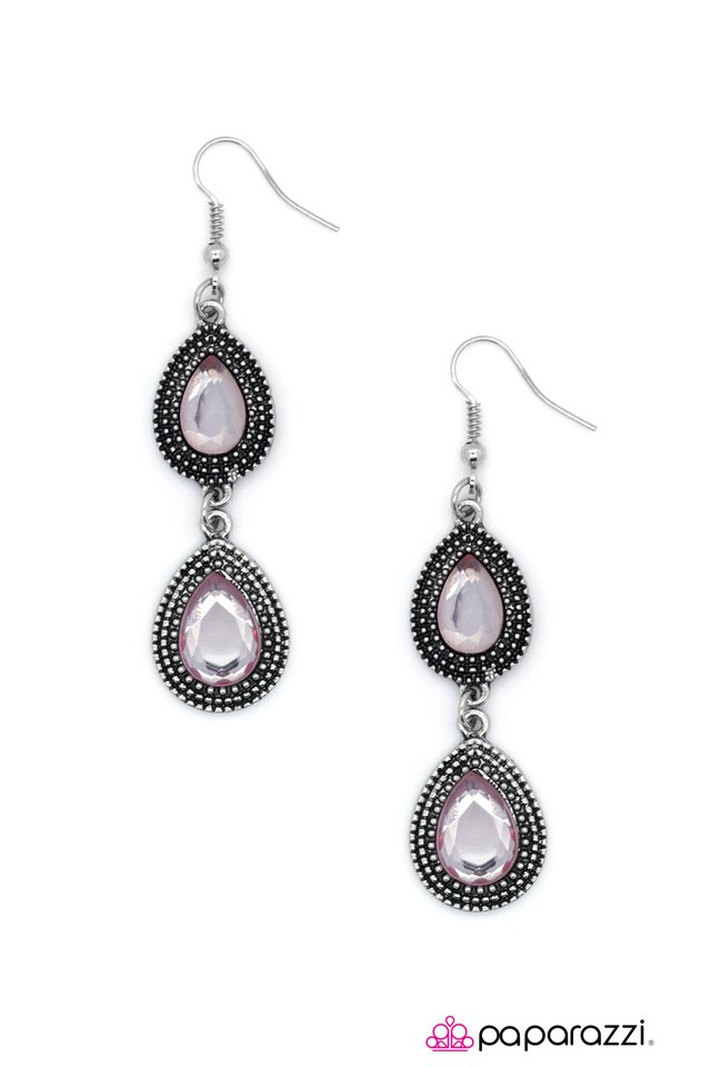 Paparazzi ♥ That Makes Two Of Us - Pink ♥ Earrings
