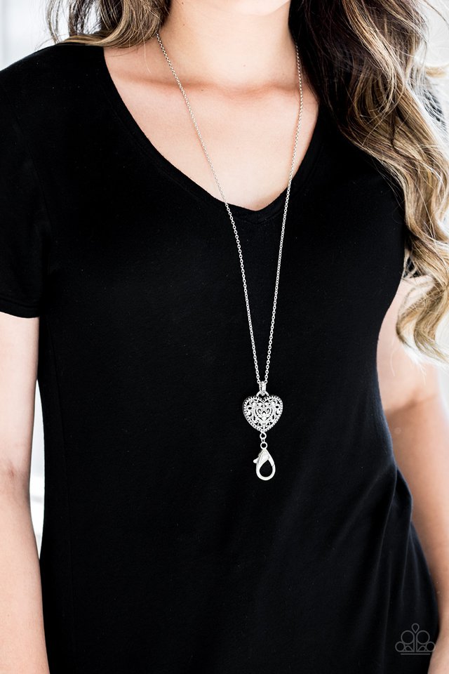 Paparazzi ♥ Charmingly Casanova - White ♥ Lanyard