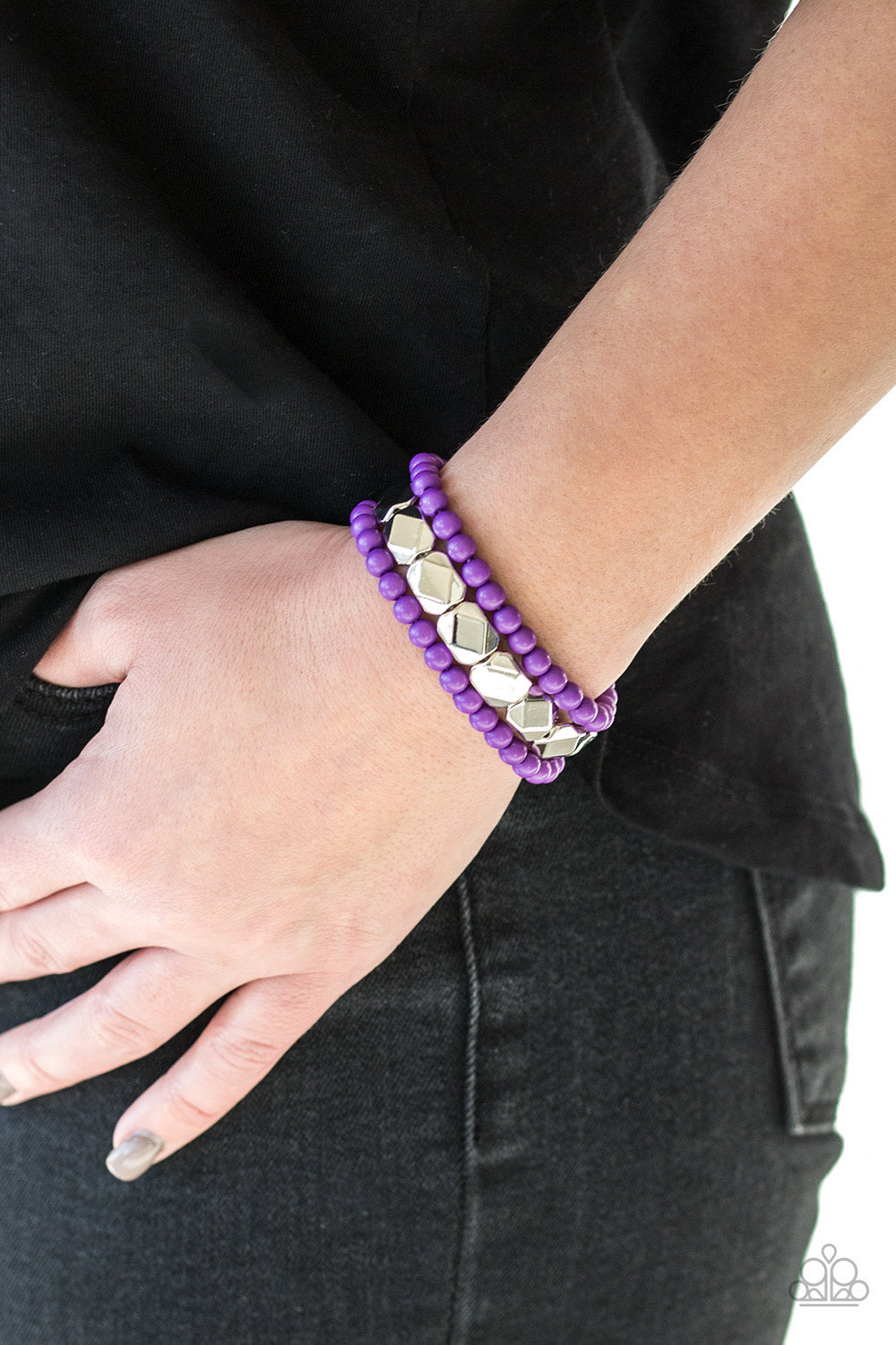 Paparazzi ♥ Fiesta Flavor - Purple ♥  Bracelet
