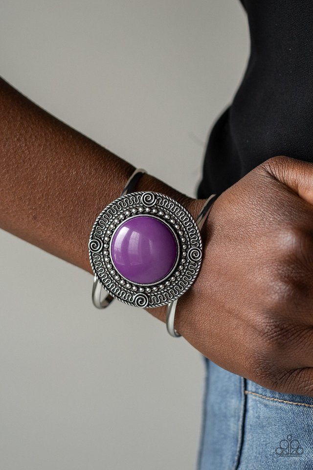 Paparazzi ♥ Tribal Pop - Purple ♥ Bracelet