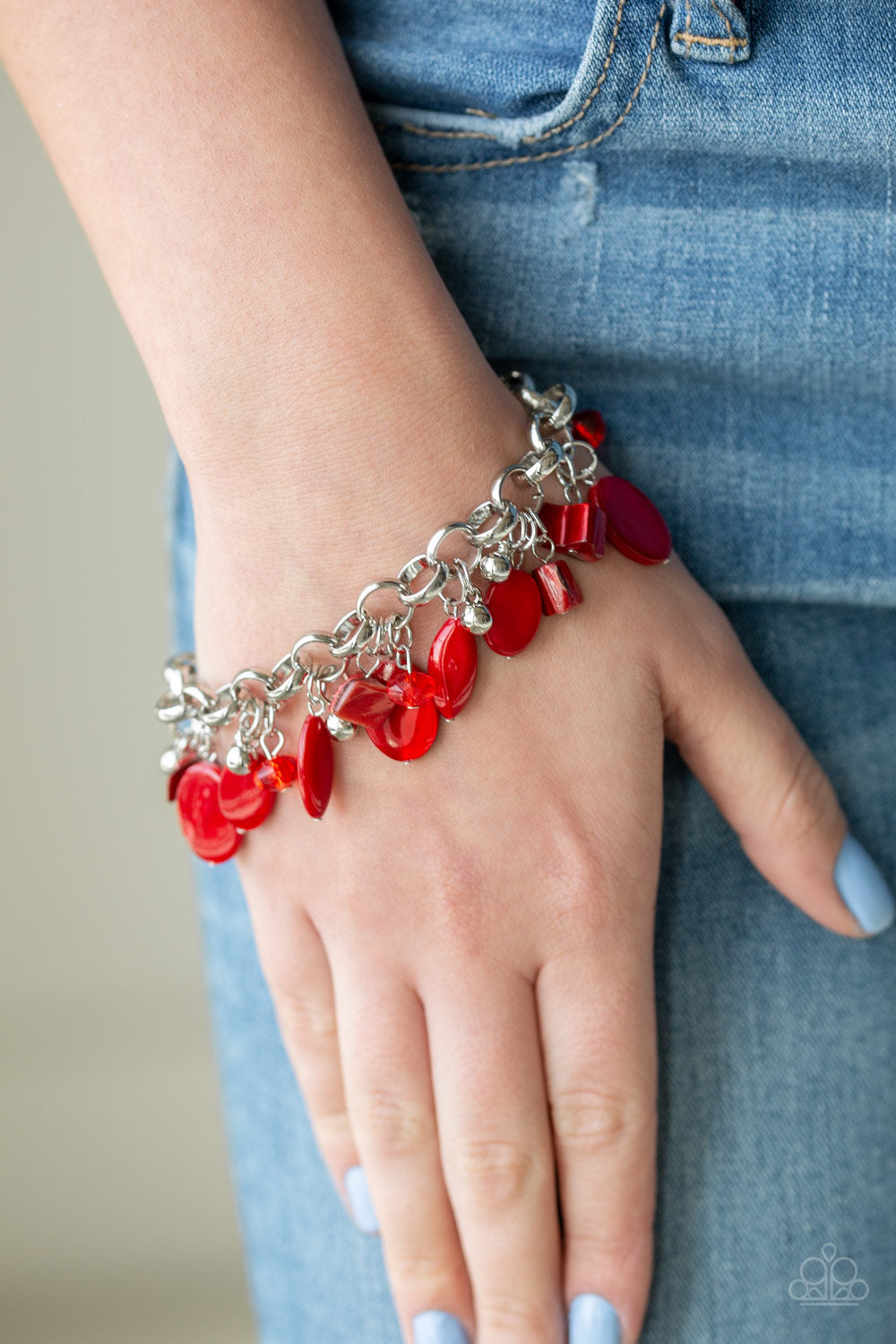 Paparazzi ♥ Seashore Sailing - Red ♥  Bracelet