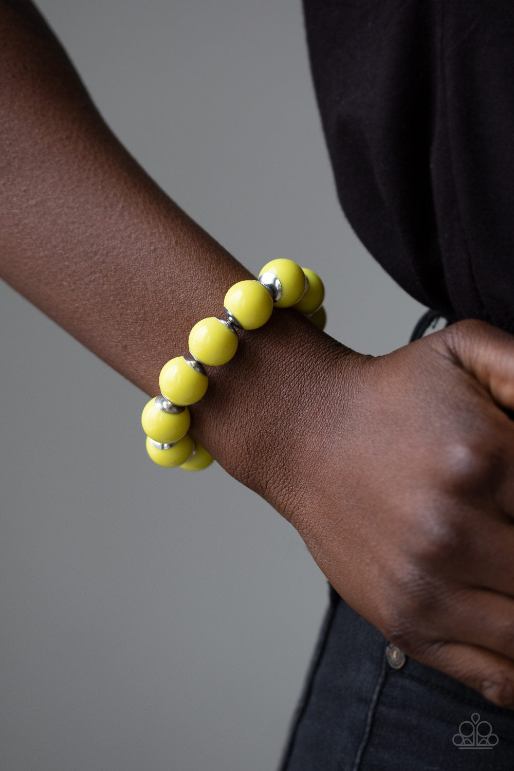 Paparazzi ♥ Candy Shop Sweetheart - Yellow ♥  Bracelet