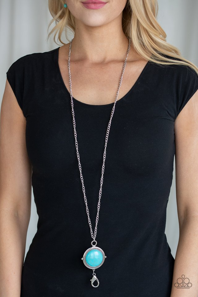 Paparazzi ♥ Desert Equinox - Blue ♥ Lanyard