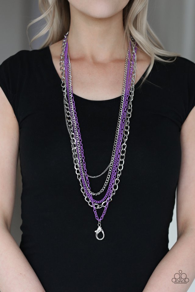 Paparazzi ♥ Industrial Vibrance - Purple ♥ Lanyard