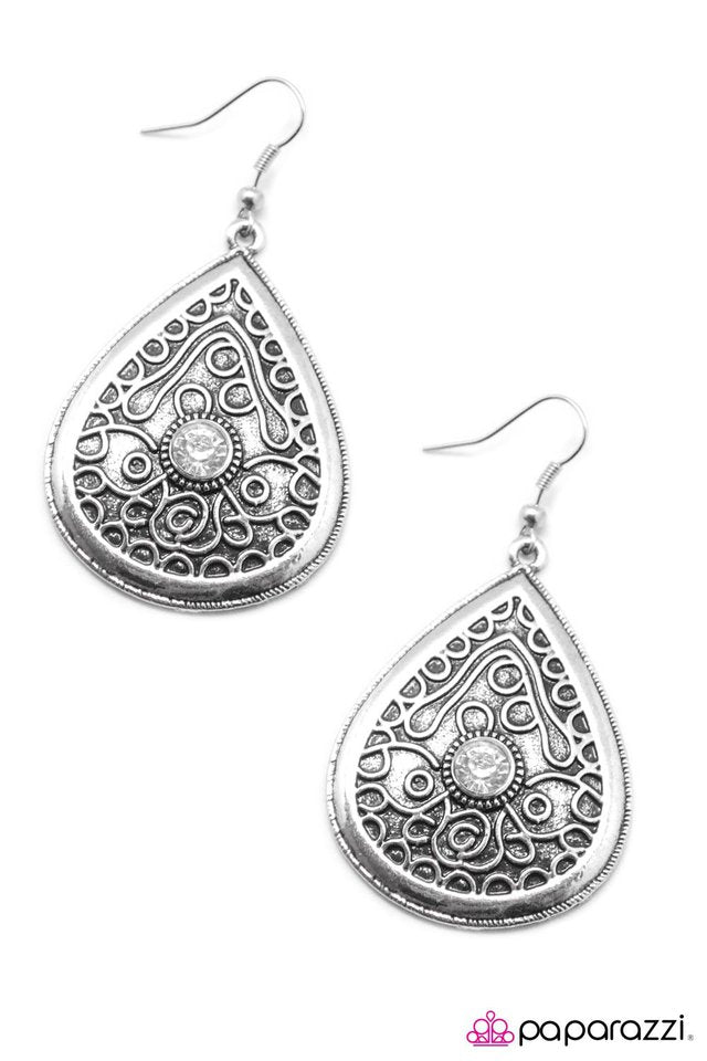 Paparazzi ♥ What Are You Waiting For? - White ♥ Earrings