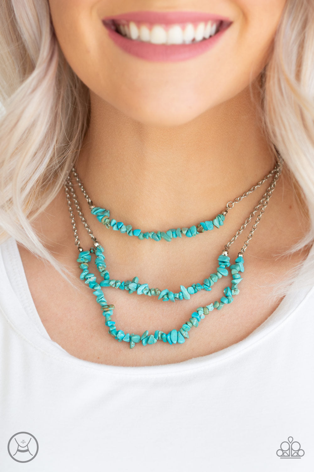 Paparazzi ♥ Eco Goddess - Blue ♥  Necklace