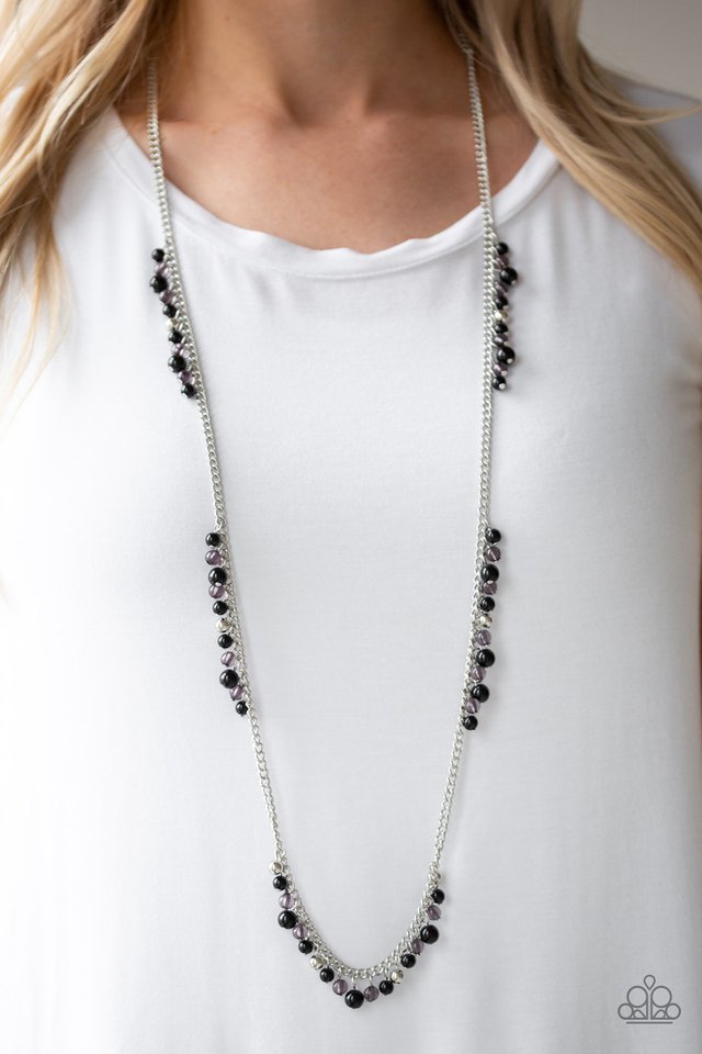 Paparazzi ♥ Miami Mojito - Black ♥ Necklace