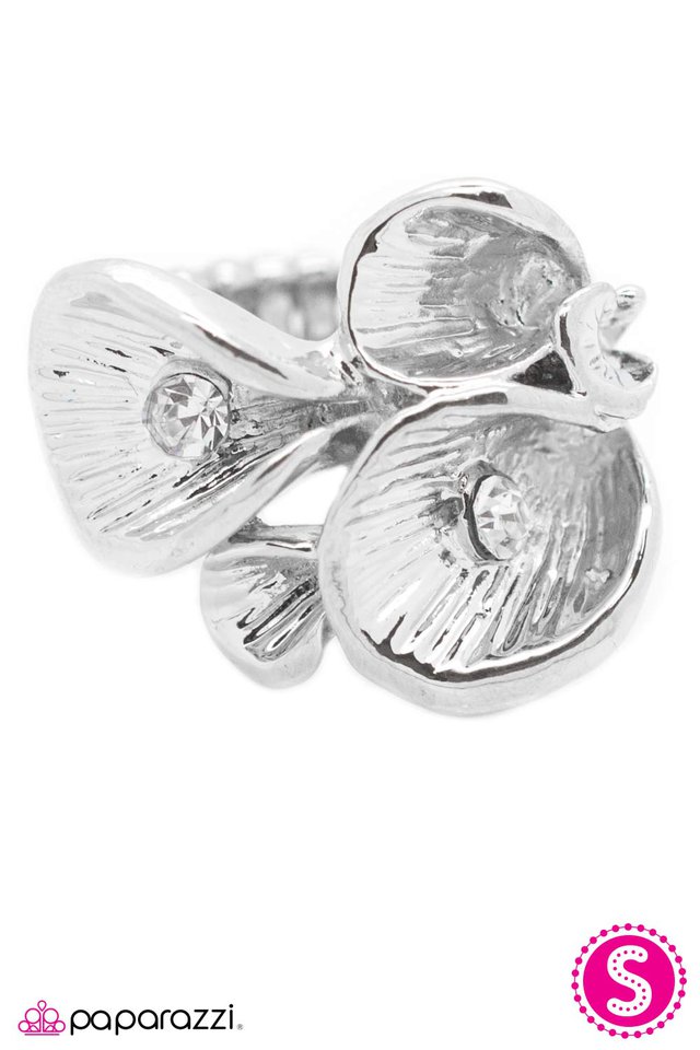 Paparazzi ♥ Polished Petals - White ♥ Ring