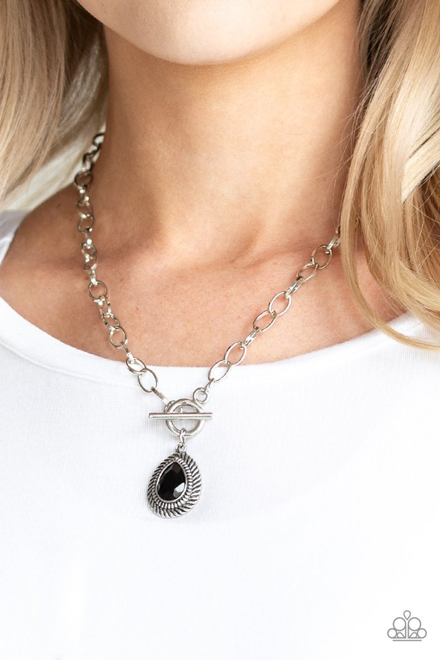Paparazzi ♥ Sheen Queen - Black ♥ Necklace