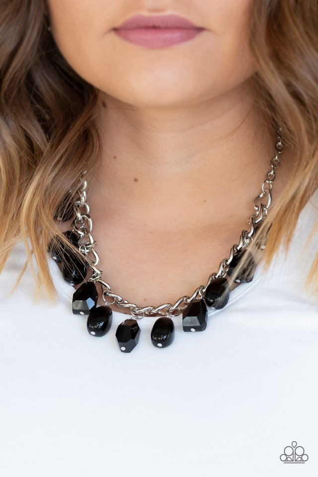 Paparazzi ♥ Take The COLOR Wheel! - Black ♥ Necklace