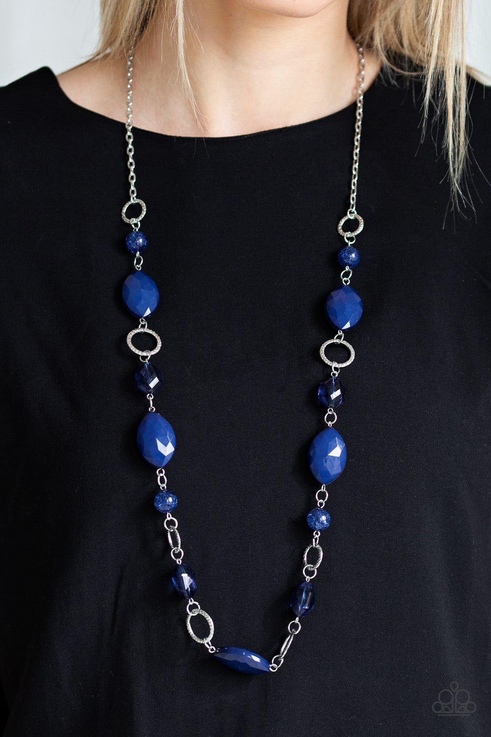 Paparazzi ♥ Shimmer Simmer - Blue ♥  Necklace