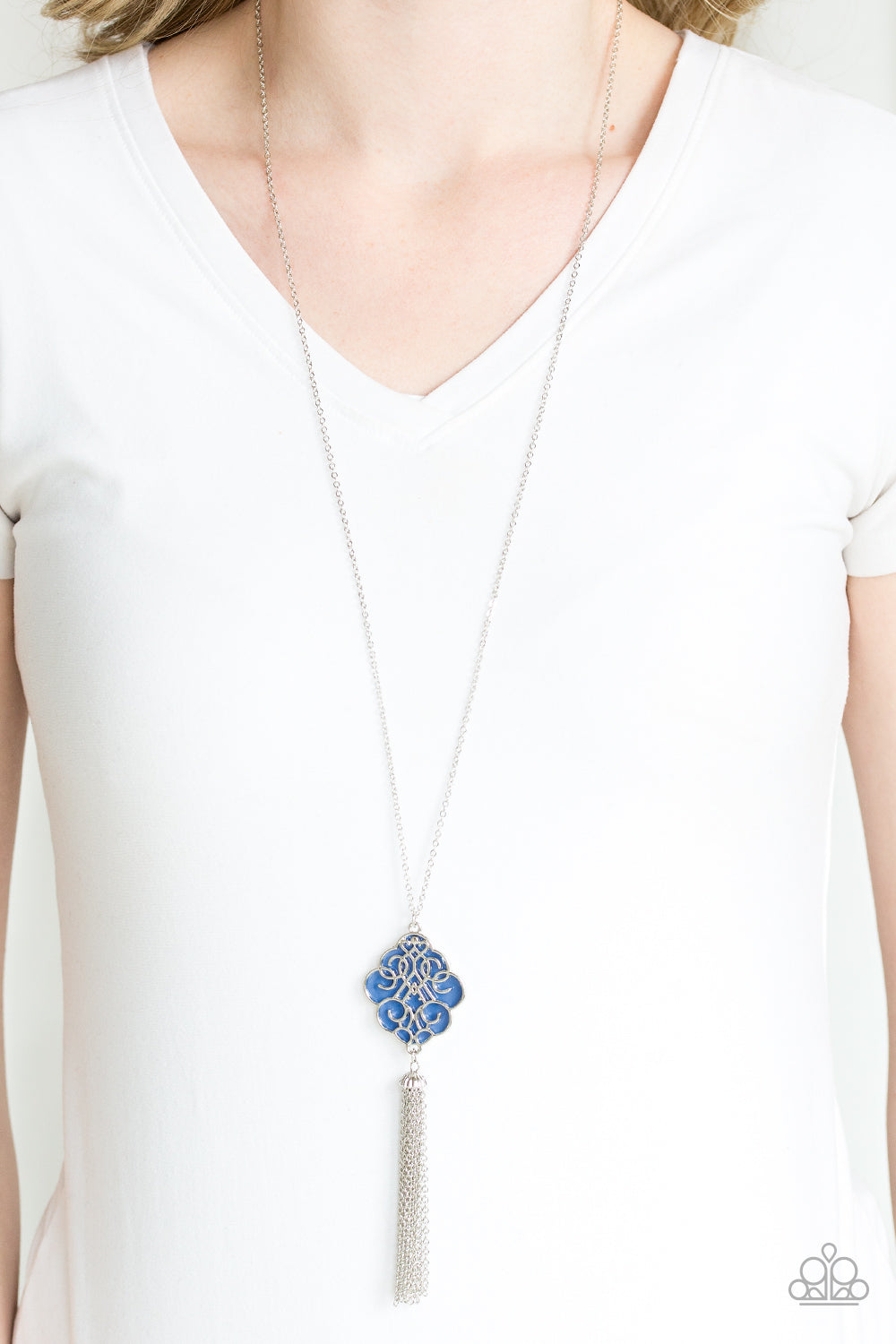 Paparazzi ♥ Malibu Mandala - Blue ♥  Necklace