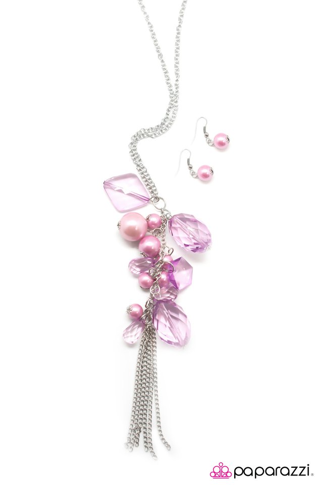 Paparazzi ♥ It Will End In Tears - Purple ♥ Necklace