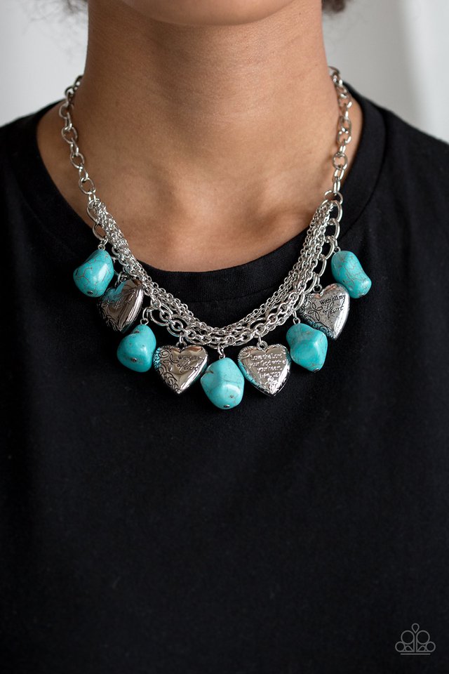 Paparazzi ♥ Change Of Heart - Blue ♥ Necklace